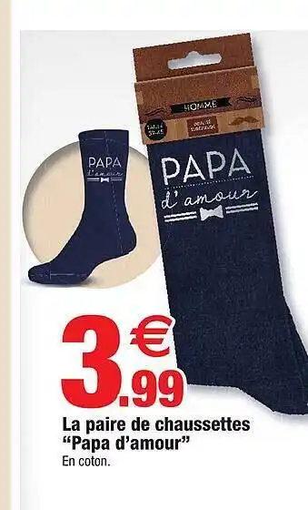 Bazarland La Paire De Chaussettes offre