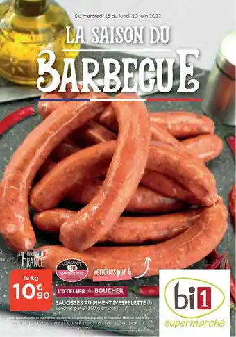 Bi1 Saucisses Au Piment D'espelette L'atelier Du Boucher offre