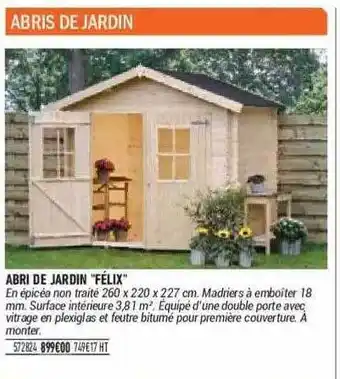 Bricorama Abri De Jardin offre