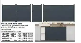 Bricorama Portail Aluminium offre