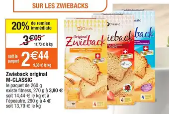 Migros Zwieback Original offre