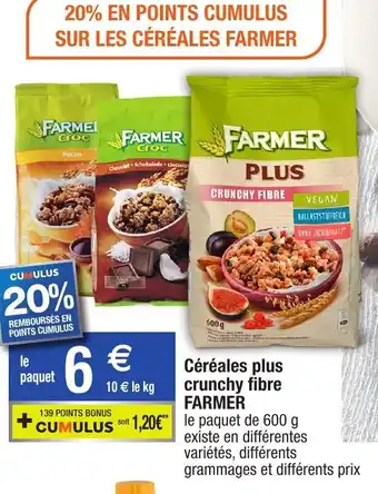 Migros Céréales Plus Crunchy Fibre offre