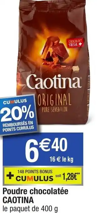 Migros Poudre Chocolatée Caotina offre