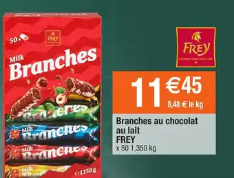 Migros Branches Au Chocolat Au Lait Frey offre