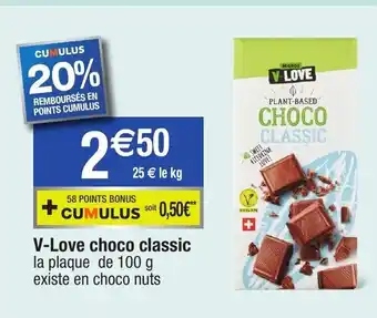 Migros V-Love Choco Classic offre