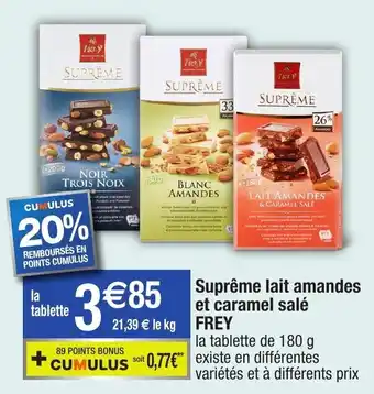 Migros Suprême Lait Amandes offre