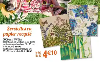 Migros Serviettes En Papier Recylé offre