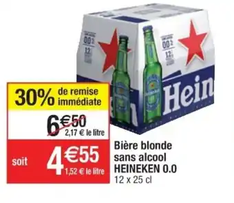 Cora x Carrefour Bière Blonde Sans Alcool Heineken offre