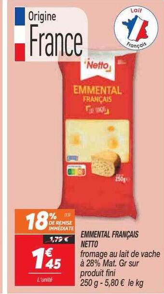 Netto Emmental Français Netto offre