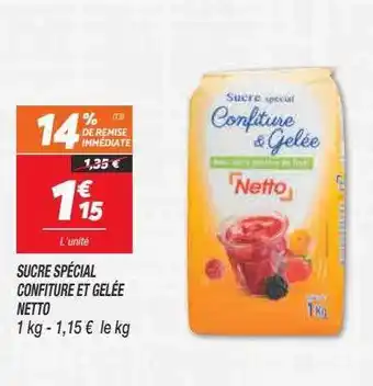 Netto Sucre Spécial Confiture Et Gelée Netto offre