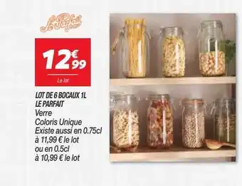Netto Lot De 6 Bocaux 1 L Le Parfait offre
