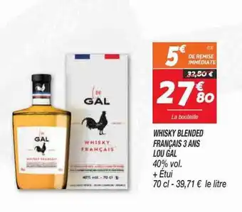 Netto Whisky Blended Français 3 Ans Lou Gal offre