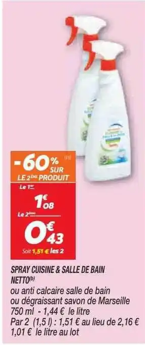 Spray Cuisine & Salle De Bain Netto