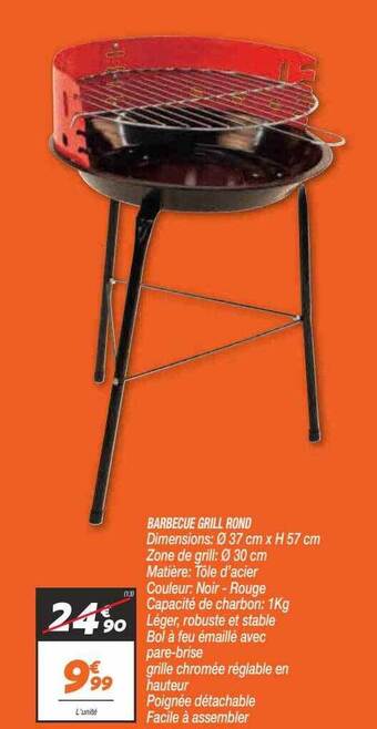 Netto Barbecue Grill Rond offre