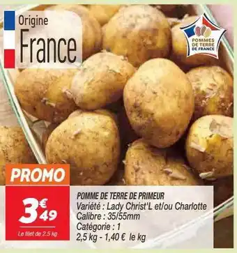 Netto Pomme De Terre De Primeur Lady' Christ'l Et Ou Charlotte offre