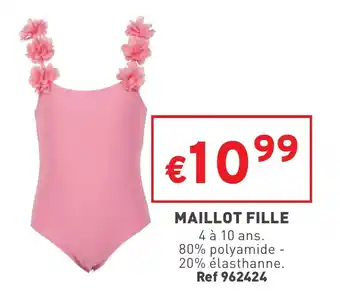 Trafic Maillot fille offre