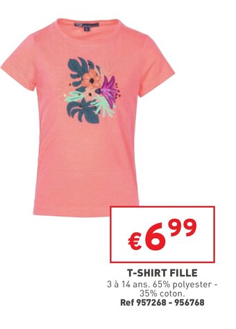 Trafic T-shirt fille offre