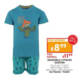 Trafic Ensemble 2 pieces garcon offre
