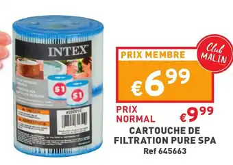 Trafic Cartouche de filtration pure spa offre