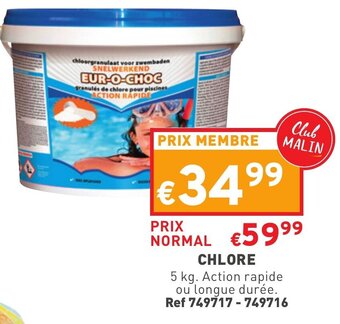 Trafic Chlore offre