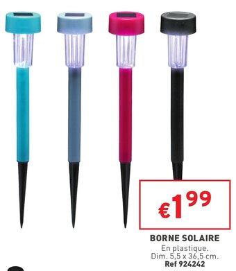 Trafic Borne solaire offre