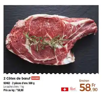 Thiriet 2 côtes de bœuf offre
