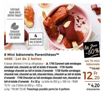 Thiriet 8 Mini bâtonnets parenthèses offre