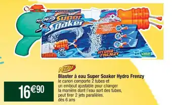 Cora x Carrefour NERF blaster à eau super soaker hydro frenzy offre