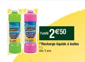 Cora x Carrefour Recharge liquide à bulles offre