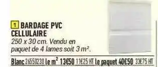 Bardage Pvc Cellulaire