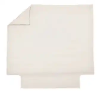 Housse de couette uni percale 100% coton nougat