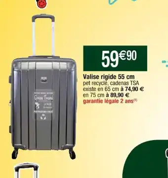 Cora x Carrefour Valise Rigide 55cm offre
