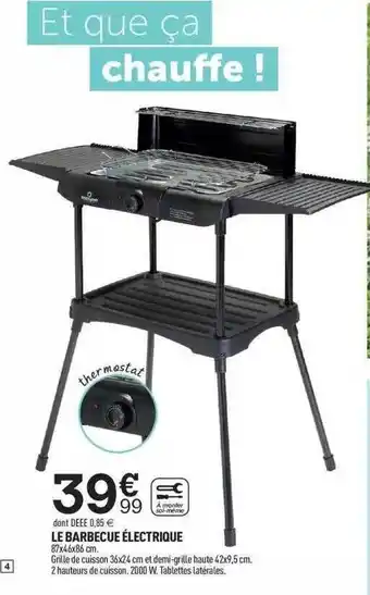 Centrakor Le Barbecue électrique offre