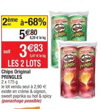 Cora x Carrefour Chips Original Pringles offre