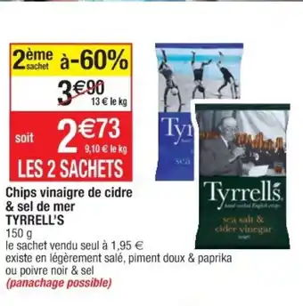 Cora x Carrefour Chips Vinaigre De Cidre & Sel De Mer offre