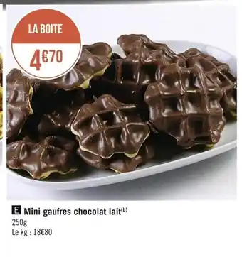 Casino Supermarchés Mini Gaufres Chocolat Lait offre