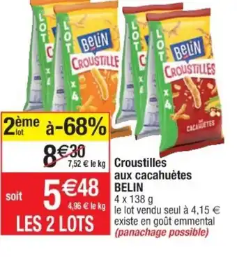 Cora x Carrefour Croutilles Aux Cacahuètes Belin offre