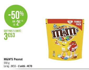 Casino Supermarchés M&M's Peanut offre