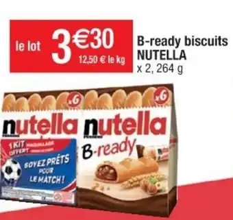 Cora x Carrefour B-Ready Biscuits Nutella offre