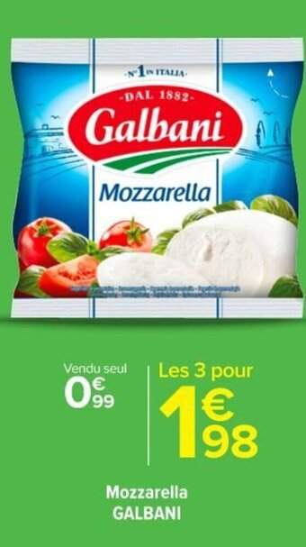 Carrefour Market Mozzarella Galbani offre