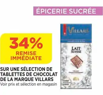 Bi1 Tablettes De Chocolat De La Marque Villars offre