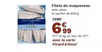 Picard Filets De Maquereau Avec Peau offre