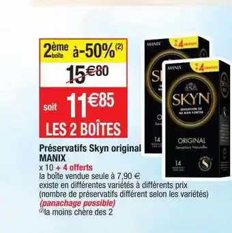 Migros Préservatifs Skyn Original Manix offre