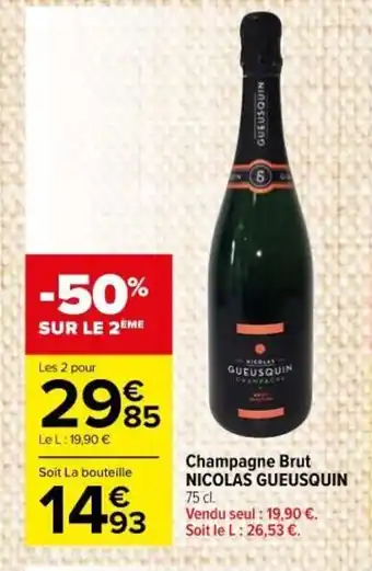 Champagne Brut Nicolas Gueusquin