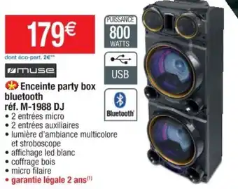 Cora x Carrefour Enceinte Party Box Bluetooth offre
