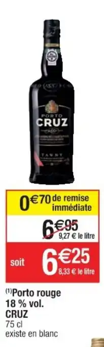 Cora x Carrefour Porto rouge 18% vol. Cruz offre