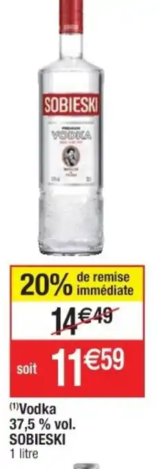 Cora x Carrefour Vodka 37,5% vol. Sobieski offre
