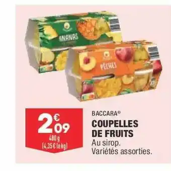 ALDI Coupelles De Fruits Baccara offre