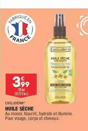 ALDI Huile Sèche Evoluderm offre