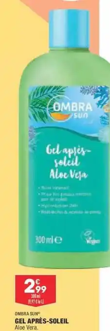 ALDI Gel Après-soleil Ombra Sun offre
